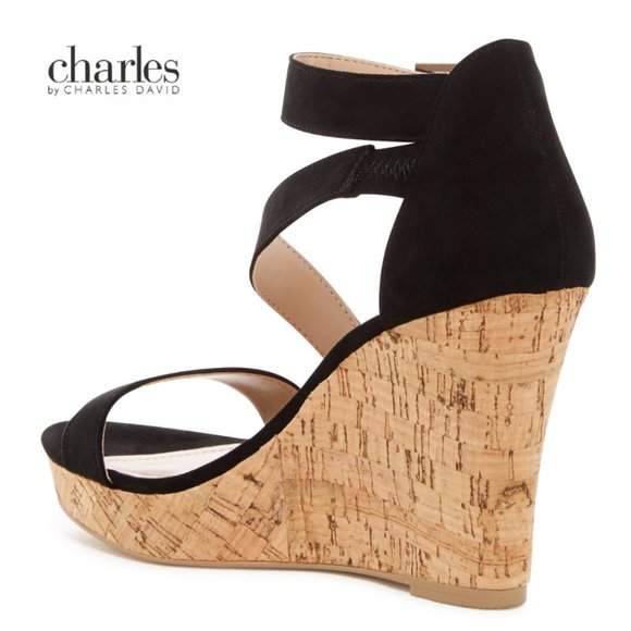 Charles By Charles David Leanna Cork Wedge Sandal - Picture 2 of 4